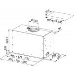 Απορροφητήρας εντοιχιζόμενος απλός 86cm 250 W, χρώμα: Χρωμέ Απορροφητήρες εντοιχιζόμενοι Απορροφητήρας εντοιχιζόμενος απλός 86cm 250 W, χρώμα: Χρωμέ Απορροφητήρες εντοιχιζόμενοι