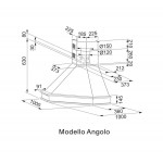 Απορροφητήρας καμινάδα επίτοιχη 90cm 115 W, χρώμα: Λευκό Καμινάδες επίτοιχες