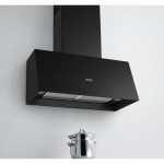 Απορροφητήρας καμινάδα επίτοιχη 70cm 250 W onyx, χρώμα: Μαύρο Καμινάδες επίτοιχες