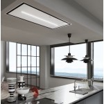 Απορροφητήρας εντοιχιζόμενος οροφής 120cm 250 W crystal white, χρώμα: Λευκό Απορροφητήρες οροφής