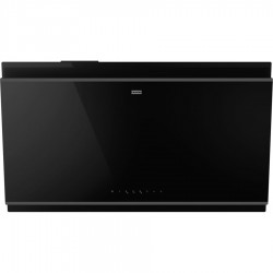 Απορροφητήρας καμινάδα επίτοιχη 90cm 270 W crystal black, χρώμα: Μαύρο Καμινάδες επίτοιχες