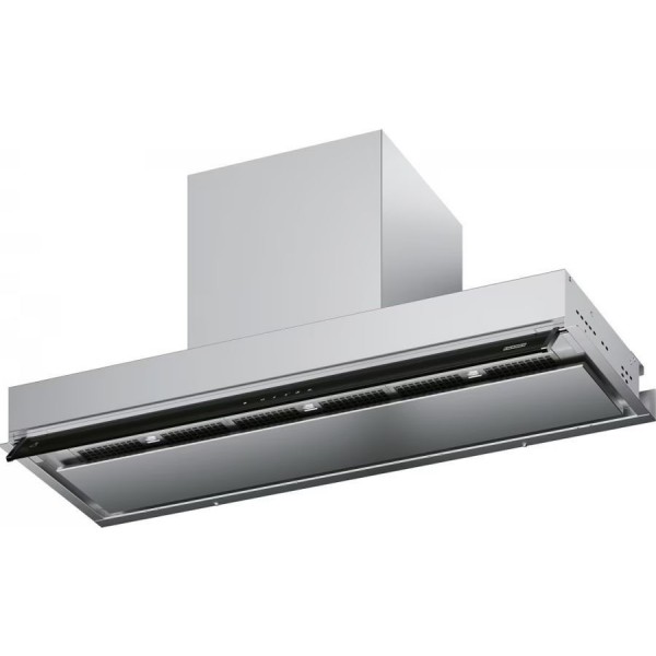Απορροφητήρας εντοιχιζόμενος απλός 90cm 250 W, χρώμα: Χρωμέ Απορροφητήρες εντοιχιζόμενοι