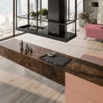 Απορροφητήρας καμινάδα κεντρική 180cm 250 W, χρώμα: Μαύρο Καμινάδες κεντρικές