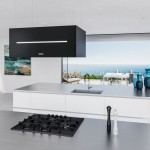 Absorber Chimney center 80x43x33, style: 250 W, color: Black Ceiling-mounted chimney hoods Absorber Chimney center 80x43x33, style: 250 W, color: Black Ceiling-mounted chimney hoods