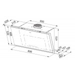 Απορροφητήρας καμινάδα επίτοιχη 90cm 170 W black steel, χρώμα: Μαύρο Καμινάδες επίτοιχες Απορροφητήρας καμινάδα επίτοιχη 90cm 170 W black steel, χρώμα: Μαύρο Καμινάδες επίτοιχες