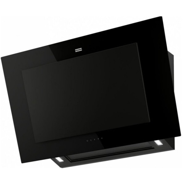 Απορροφητήρας καμινάδα επίτοιχη 90cm 270 W crystal black, χρώμα: Μαύρο Καμινάδες επίτοιχες
