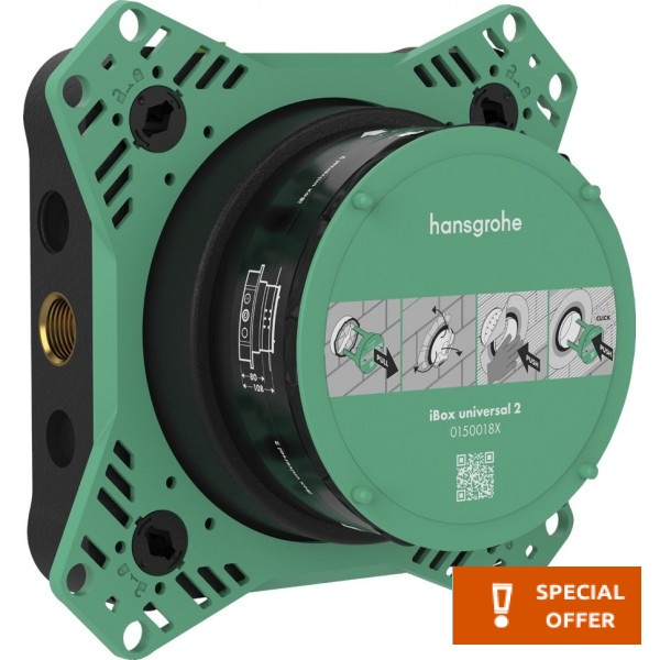 Μπαταρία ντουζιέρας εντοιχιζόμενη εσωτερικό μέρος 2 εξόδων Universal Basic Set Εντοιχιζόμενες εσωτερικό μέρος