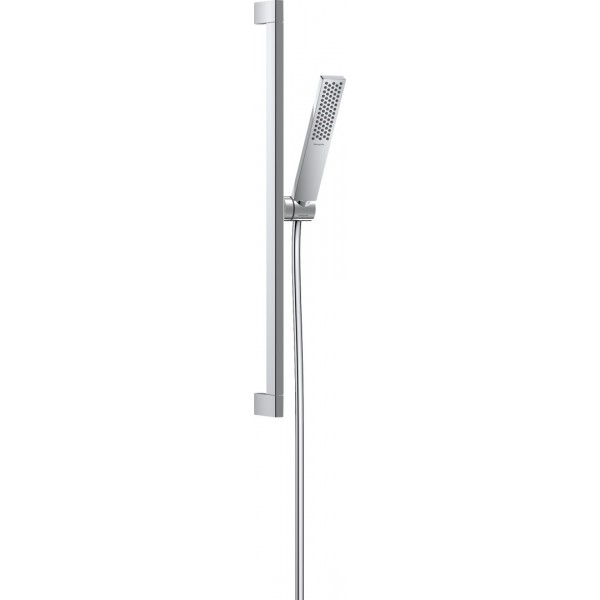 Shower slider rail 66cm material: Brass 100 EcoSmart with hand shower & hose, color: Chrome surface: Glossy Shower slider rails Shower slider rail 66cm material: Brass 100 EcoSmart with hand shower & hose, color: Chrome surface: Glossy Shower slider rails