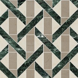 Marble patchwork 28,5x28,5 sand, tortora, Green Tinos 10mm surface: Matt, hue: Mix Patchwork