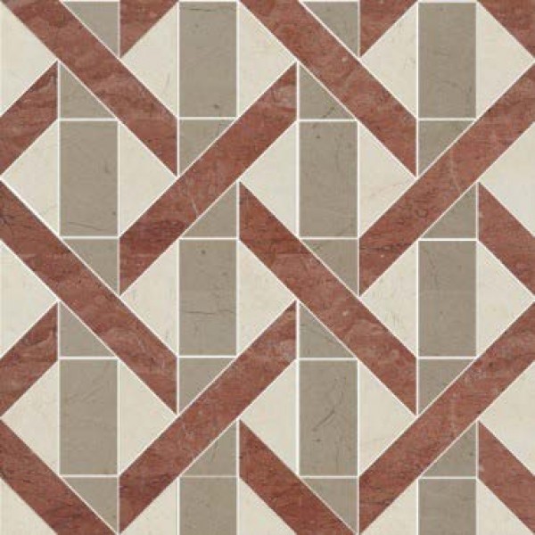 Patchwork μαρμάρου 28,5x28,5 Sand,Tortora,Rosse Reale επιφάνεια: Ματ, απόχρωση: Mix Patchwork