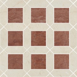 Patchwork μαρμάρου 30x30 10mm, Tortora, Rosse Reale επιφάνεια: Ματ, απόχρωση: Mix