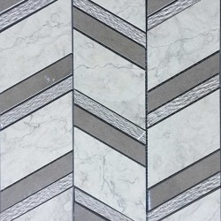 Marble patchwork 30x40 10mm, Kaiser Brown, Smoke RU, Smoke surface: Matt, hue: Grey Patchwork