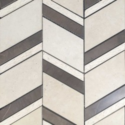 Marble patchwork 30x40 10mm, Kaiser Brown surface: Matt, hue: Mix Patchwork
