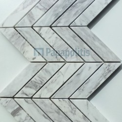 Patchwork μαρμάρου 29,5x19 Volakas, 10mm επιφάνεια: Ματ, απόχρωση: Λευκό/Γκρι