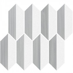 Marble patchwork 25,2x23,5 White Thassos, Line Grey, Grigio, 10mm surface: Matt, hue: White/Grey Patchwork