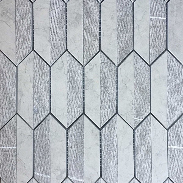 Patchwork μαρμάρου 25,2x23,5 Smoke RU, Smoke, 10mm επιφάνεια: Ματ, απόχρωση: Γκρι Patchwork