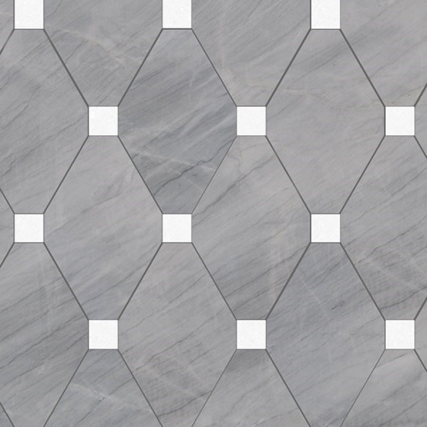 Patchwork μαρμάρου 25,7x18,7 10mm, White Thassos Lais επιφάνεια: Ματ, απόχρωση: Γκρι Patchwork