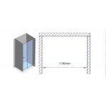 Καμπίνα ντουζιέρας ευθύγραμμη 110x195 6mm συρόμενη επιφάνεια: Ματ, χρώμα: Μαύρο Ευθύγραμμες Καμπίνα ντουζιέρας ευθύγραμμη 110x195 6mm συρόμενη επιφάνεια: Ματ, χρώμα: Μαύρο Ευθύγραμμες