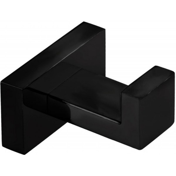 Hook Flat wall mounted material: Brass single, color: Black surface: Matt Hooks Hook Flat wall mounted material: Brass single, color: Black surface: Matt Hooks