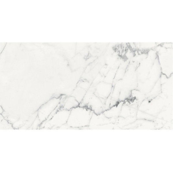 Floor tiles 59,7x119,7 Italy glossy, 9mm, style: marble 1st choice rettificato surface: Glossy, hue: White/Grey Plain tiles