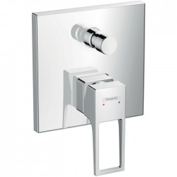 Shower tap Wall-mounted external part 2 way material: Brass mixer With plate without hand shower, hose and holder, color: Chrome surface: Glossy Wall-mounted - external part
