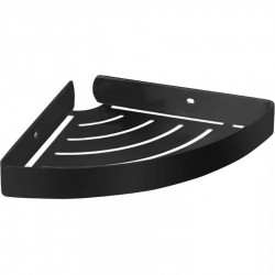 Sponge box material: Brass Corner mounted Single 18x18x3cm, color: Black surface: Matt Shower baskets