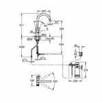 Kitchen tap Deck-mounted material: Brass with water filter, color: Chrome surface: Glossy Deck-mounted Kitchen tap Deck-mounted material: Brass with water filter, color: Chrome surface: Glossy Deck-mounted