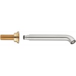 Spout (Nozzle) 18cm Wall-mounted material: Brass, color: Chrome surface: Brushed Bath spouts
