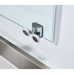 Shower enclosure Linear 160x200 6mm sliding brushed inox surface: Brushed, color: Chrome Linear Shower enclosure Linear 160x200 6mm sliding brushed inox surface: Brushed, color: Chrome Linear