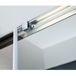 Shower enclosure Linear 160x200 6mm sliding brushed inox surface: Brushed, color: Chrome Linear Shower enclosure Linear 160x200 6mm sliding brushed inox surface: Brushed, color: Chrome Linear