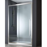 Shower enclosure Linear 160x200 6mm sliding brushed inox surface: Brushed, color: Chrome Linear Shower enclosure Linear 160x200 6mm sliding brushed inox surface: Brushed, color: Chrome Linear