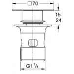 Waste Valve With overflow material: Brass surface: Glossy, color: Chrome Waste overflows Waste Valve With overflow material: Brass surface: Glossy, color: Chrome Waste overflows