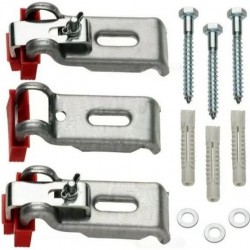 Στήριγμα αγκύριο μπανιέρας/ ντουζιέρας (Σετ 3 τεμ) από μέταλλο Στηρίγματα