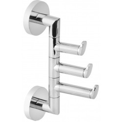 Hook Flat wall mounted material: Brass multi, color: Chrome surface: Glossy
