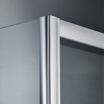 Καμπίνα ντουζιέρας ευθύγραμμη 110x180 5mm συρόμενη fabric επιφάνεια: Γυαλιστερή, χρώμα: Χρωμέ Ευθύγραμμες