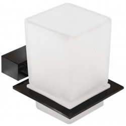 Cupholder material: Brass Wall-mounted, color: Black surface: Matt