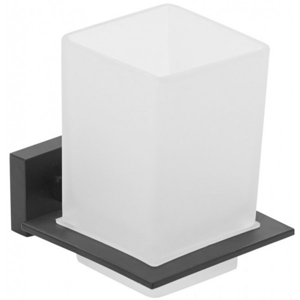 Cupholder material: Brass Wall-mounted, color: Black surface: Matt Tumbler holders