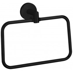 Towel ring closed material: Brass, color: Black surface: Matt Towel rings
