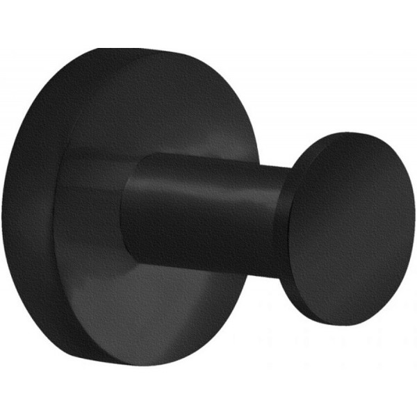 Hook Flat wall mounted material: Brass single 5,5x5x5,5cm, color: Black surface: Matt Hooks Hook Flat wall mounted material: Brass single 5,5x5x5,5cm, color: Black surface: Matt Hooks