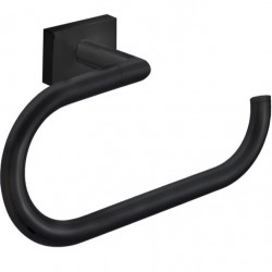 Towel ring open material: Brass, color: Black 22x7x15cm surface: Matt Towel rings