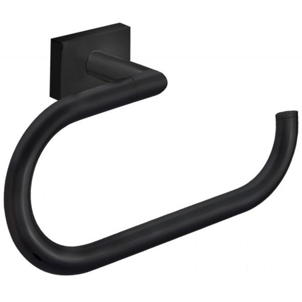 Towel ring open material: Brass, color: Black 22x7x15 surface: Matt Towel ring open material: Brass, color: Black 22x7x15 surface: Matt Towel rings
