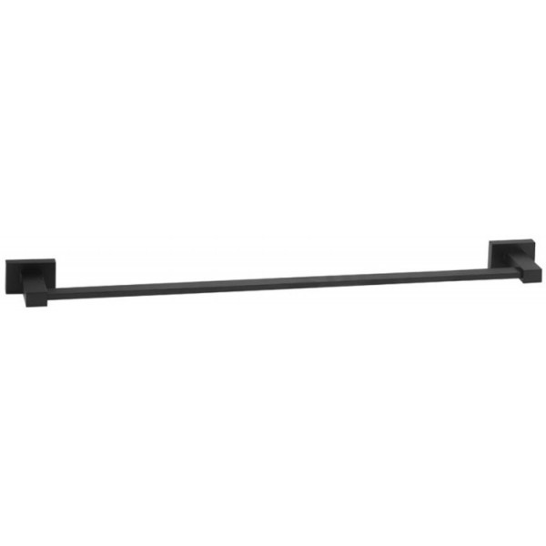 Towel 59x7x4 cm Fixed material: Brass single, color: Black surface: Matt Towel rails Towel 59x7x4 cm Fixed material: Brass single, color: Black surface: Matt Towel rails