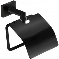Paper holder with cover material: Brass 15x8x15cm, color: Black surface: Matt