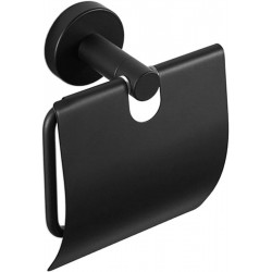 Paper holder with cover material: Brass 14x8x14cm, color: Black surface: Matt