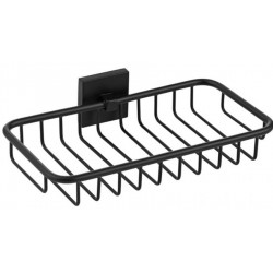 Σπογγοθήκη από ορείχαλκο βαθιά διπλής στήριξης μονή 21x13x3cm, χρώμα: Μαύρο επιφάνεια: Ματ Σπογγοθήκες