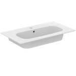 Furniture base with washbasin 84x46x81,7 material: Metal 1 basin countertop, color: Black Cabinets with wash basin