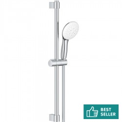 Shower slider rail 60cm material: Brass with hand shower & hose, color: Chrome surface: Glossy Shower slider rails