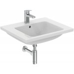 Washbasin for furniture 61x51 material: Porcelain With one hole With overflow, color: White surface: Glossy Furniture basins