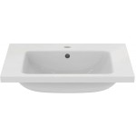 Washbasin for furniture 61x51 material: Porcelain With one hole With overflow, color: White surface: Glossy Furniture basins