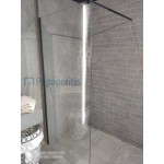 Καμπίνα ντουζιέρας ευθύγραμμη 90x200 8mm σταθερή Graphite επιφάνεια: Γυαλιστερή, χρώμα: Γκρι Ευθύγραμμες Καμπίνα ντουζιέρας ευθύγραμμη 90x200 8mm σταθερή Graphite επιφάνεια: Γυαλιστερή, χρώμα: Γκρι Ευθύγραμμες